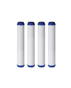 Pack of 4: Whole House/Commercial Reverse Osmosis GAC Granular Coconut Shell Carbon Water Filter Cartridges 2.5" x 20"
