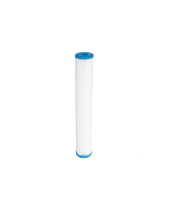 Hydro-Logic Tall Boy Compatible Pleated Sediment Water Filter 2.5" x 20" | 10 Micron Nominal Filtration for Standard Slim Blue Filtration Systems 