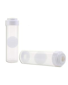 Pack of 25: Empty, Refillable Water Filter Cartridge Universal (2.5" x 10") Clear Filter