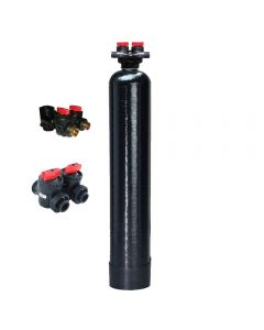 WHOLE HOUSE WATER FILTRATION SYSTEM | 2.0 cu ft Catalytic Carbon | 12" x 52" IN/OUT Valve