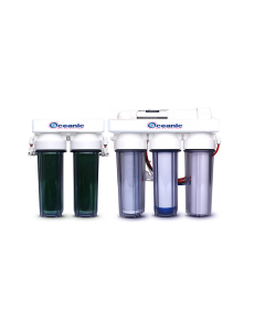 6 Stage - 0 PPM Reverse Osmosis/Deionization Aquarium Reef Water Filter System, 75 GPD | Dual DI Canisters