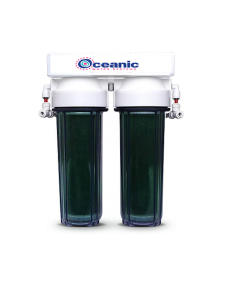 Oceanic Dual Deionization Canisters Upgrade Kit for Reverse Osmosis Systems | Add On for RODI Aquarium Reef