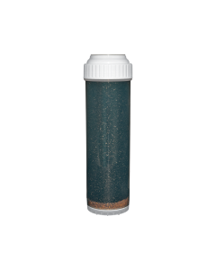 2.5" x 10" Refillable Filter - Catalytic Carbon for Chloramine and Chlorine Removal + KDF 85 for Iron, Sulfur, Rotten Egg Smell Reduction