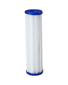 Big Blue Polyester Pleated Sediment Water Filter 4.5" x 20" | 10 Micron Nominal Filtration