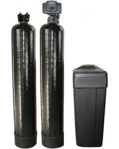 Whole House Fleck Water Softener + Upflow Carbon Filtration System (9"x48", 32000 Grain, 1 Cubic Ft) 