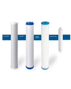 Replacement Standard Slim Filters/Cartridges + Inline for Commercial Reverse Osmosis Water Filtration Systems - 2.5"x20" Pleated