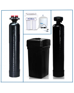 Whole House Package: Water Softener 48,000 Grain + Upflow Carbon Filtration + Drinking Water RO System