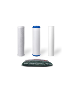Standard Replacement Water Pre-filters for 10" Housing: Sediment, Carbon Block, GAC + 1.25 lbs of DI Resin