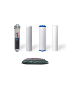 Replacement Water Filter Set for Dual Outlet Alkaline Reverse Osmosis Filtration Systems