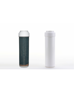 2.5" x 10" Well Water Filter Set - Catalytic Carbon/KDF85 & Birm - for Iron, Sulfur, Rotten Egg Smell Reduction