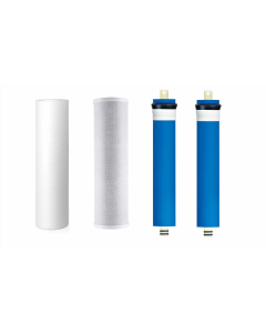 Hydro Logic Stealth RO300 Compatible Three Filter Pack - (2) 150 GPD RO Membranes, Carbon, Sediment Filter for Hydrologic Systems