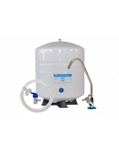 ADD-ON KIT: RO Faucet + Reverse Osmosis Water Storage Pressure Tank 3 Gallon (2.2 Gal Capacity) PA-E RO-122 with Tank Valve /Tubing/Tee