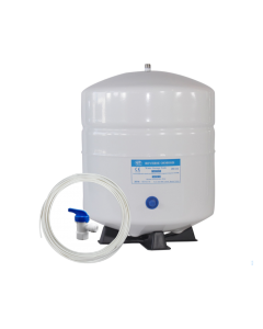 Reverse Osmosis Water Storage Pressure Tank 4.5 Gallon (3.2 Gal Capacity) PLUS Tank Valve & 1/4" Tubing