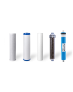 5 Stage RODI Replacement Filters + 150 GPD Membrane for Aquarium Reverse Osmosis Water Filtration Systems - INLINE