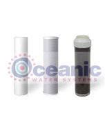 Replacement RO Aquarium Filters 2.5" x 9.75" Drop in Cartridges: Sediment, Carbon Block, DI Resin Filter MBD-30